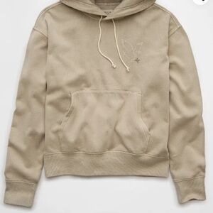 Men's Tan Hoodie Sweater American eagle